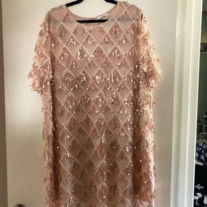 Rose Gold dazzled up dress